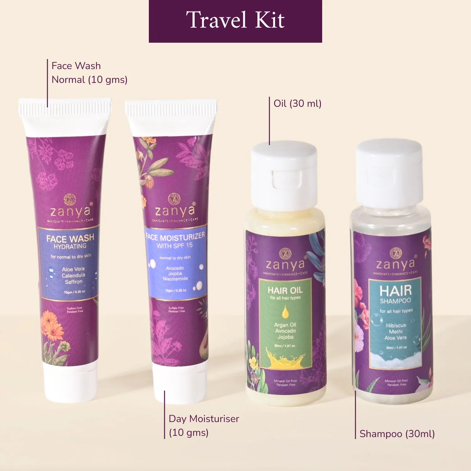 skin care travel kit