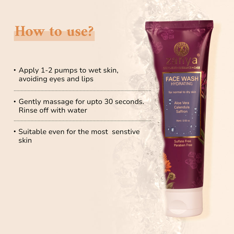 Hydrating Face Wash For Dry Skin- 75ml