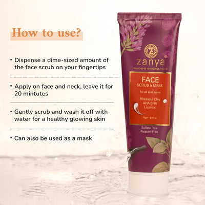 Zanya Face Scrub & Mask- 75g