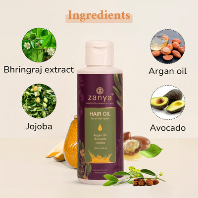 Zanya Non- Sticky Hair Oil- 120ml